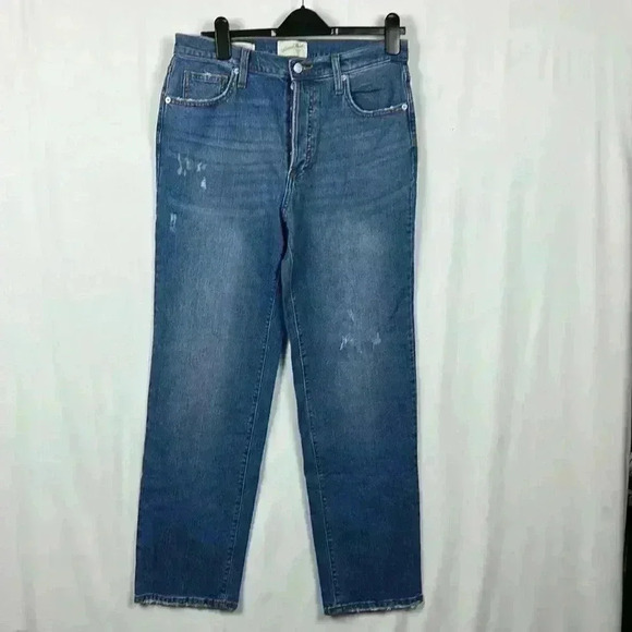 Universal Threads Jeans Womens Light Wash 10R High Rise Flare Distressed NWT - Picture 1 of 15